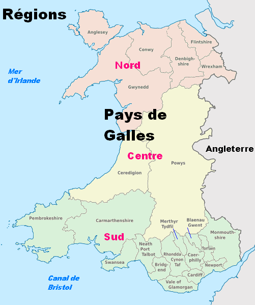 Carte Du Pays De Galles Carte Du Pays De Galles